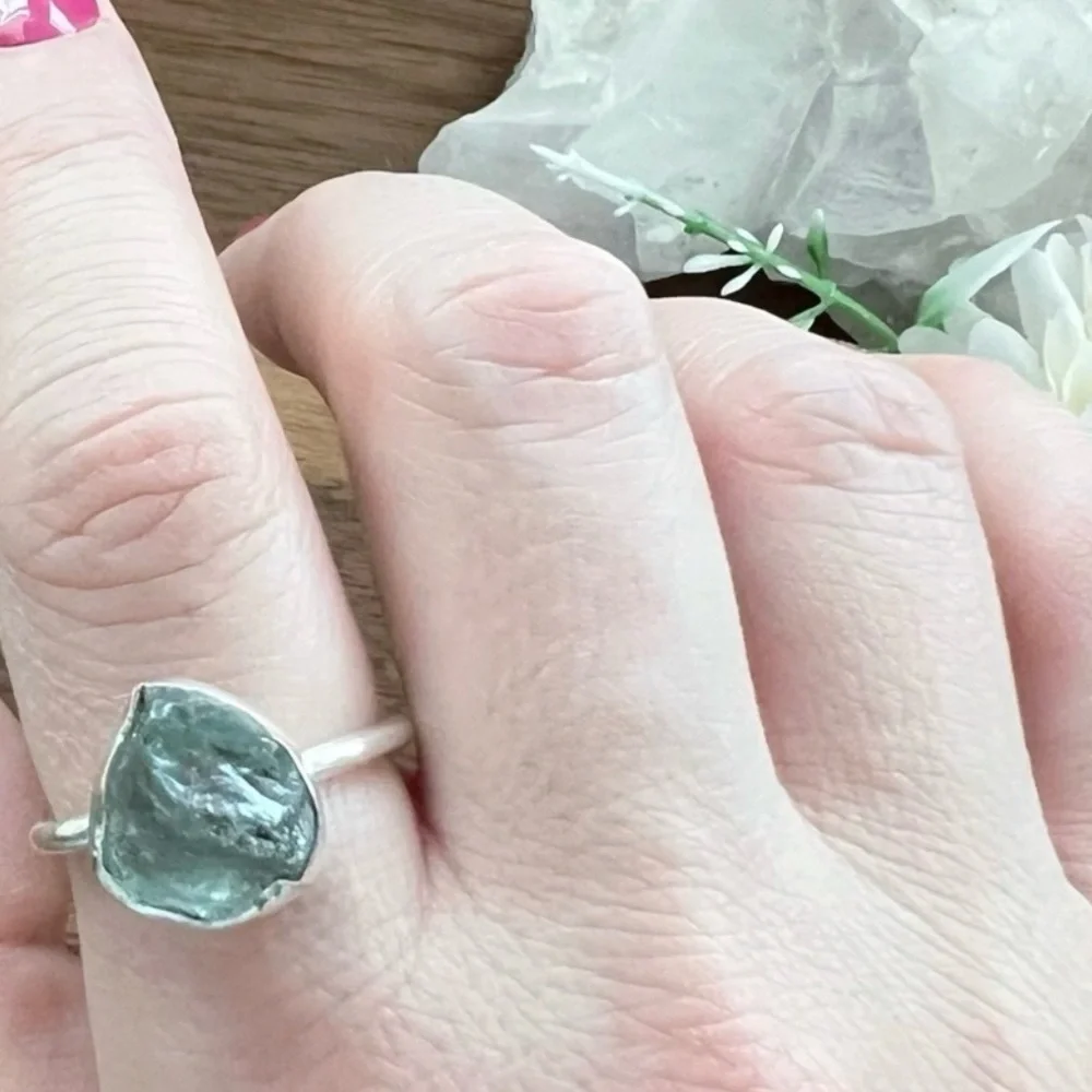 Solid Sterling Silver 925 Aquamarine Gemstone Pendant Handmade New - Picture 5 of 6